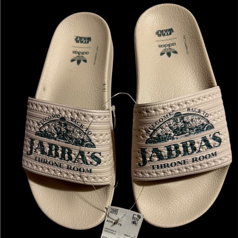 Adidas Star Wars Cream Slides NWT Sz 6